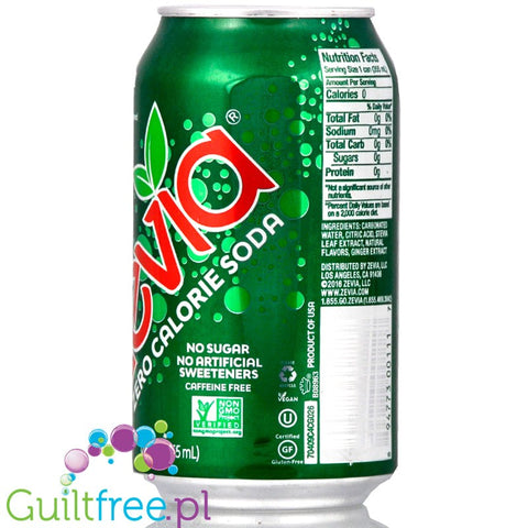 Zevia Ginger Ale with steva & erythrit