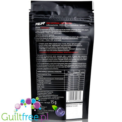 Celiko Frupp freeze-dried blueberries
