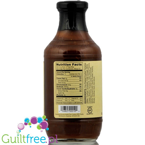G. Hughes BBQ Maple Brown sugar free barbecue sauce