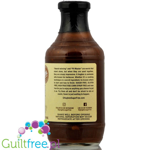 G. Hughes BBQ Maple Brown sugar free barbecue sauce