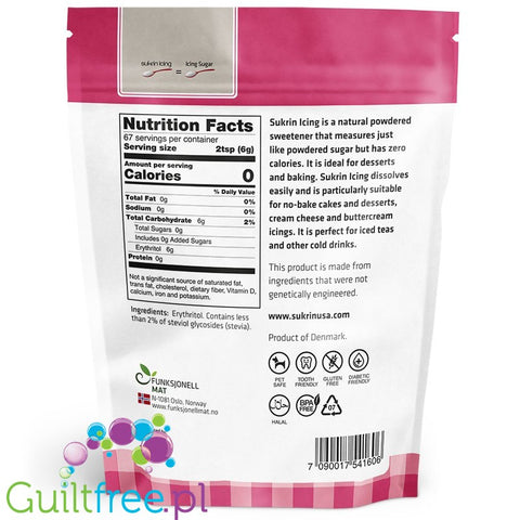 Sukrin Melis - natural, small-sweetened table sweetener of erythritol and stevia