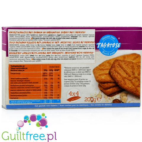 Tagatesse breakfast cereal cookies with tagatose