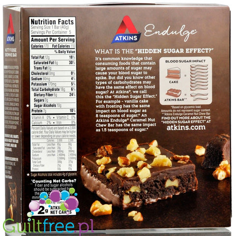 Atkins Treat Endulge Nutty Fudge Brownie