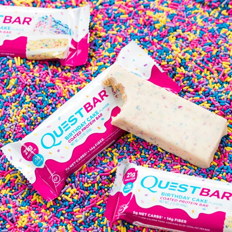 Quest Bar Birthday Cake pudełko x 12 batonów