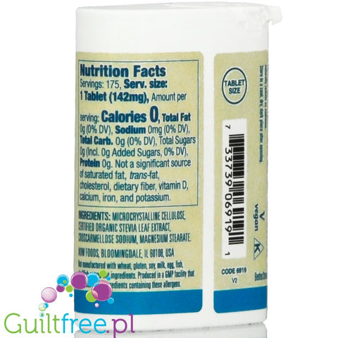 Now Foods Better Stevia 175 tablets