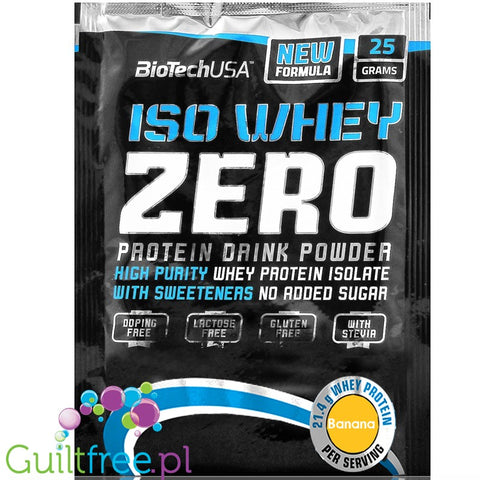 BioTech USA Iso Whey Zero Banana Cream, sachet 25g