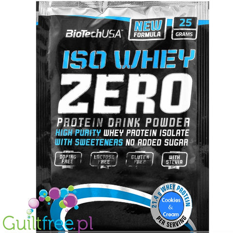 BioTech USA Iso Whey Zero Cookies & Cream, sachet 25g