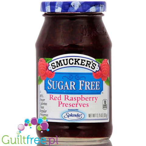 Smucker's Sugar Free Red Raspberry Preserves Sweetened with Splenda