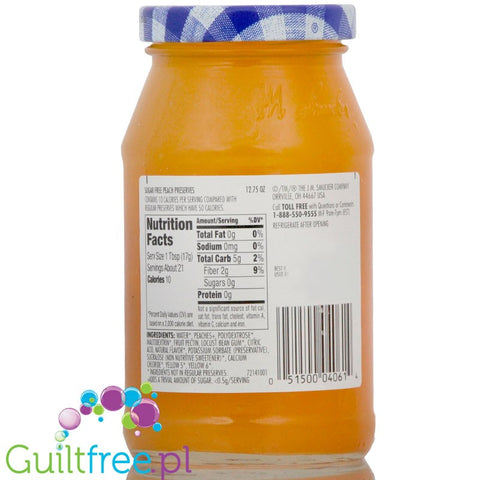 Smucker's Sugar Free Apricot Preserves Sweetened with Splenda