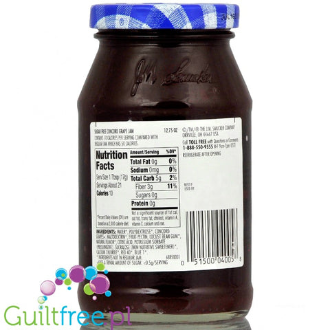 Smucker's sugar free concord grape jam