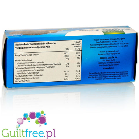 Gullón Digestive sugar free dark choc biscuits