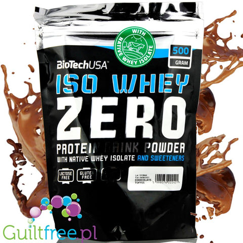 BioTech USA Iso Whey Zero Chocolate & Toffee 0,5kg