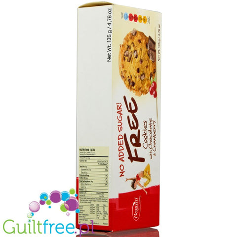 Bogutti sugar free cookies with chocolateand cranberries