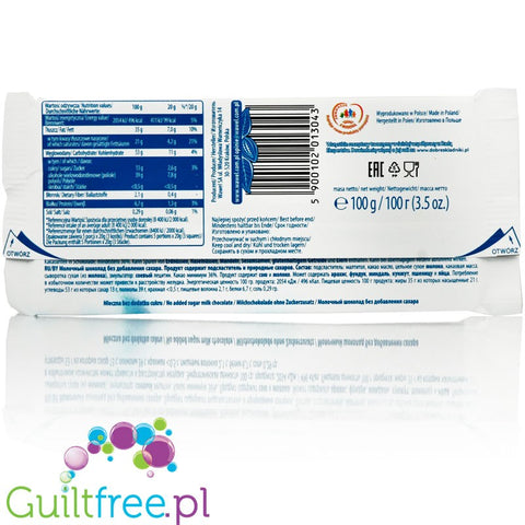 Wawel vanilla waffers no added sugar, 110g