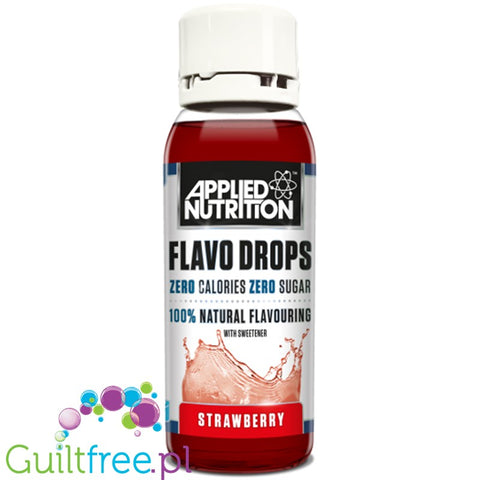 Applied Nutrition Flavo Drops Strawberry sugar free, fat free liquid flavor