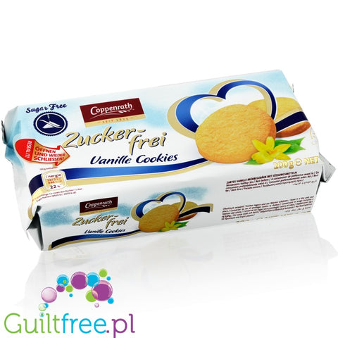 Coppenrath zartes Spritzgebäck mit Süßungsmittel - Extruded crispy buttery sugar cakes with sweeteners