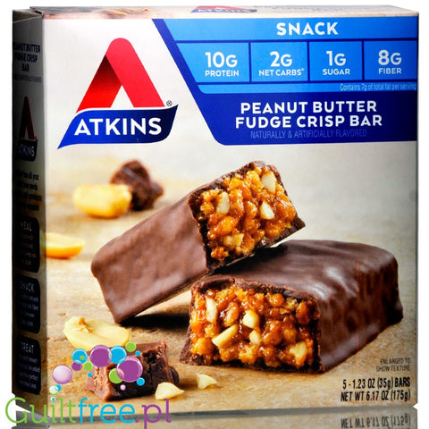 Atkins Snack Peanut Butter Fudge Crisp box