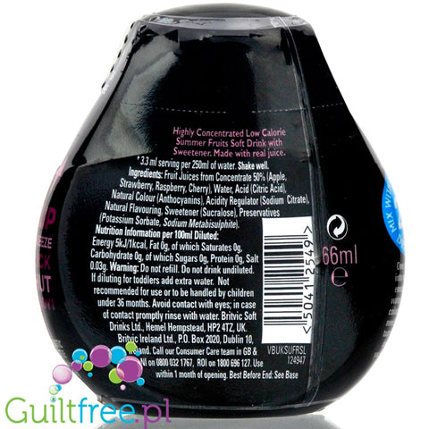 Robinsons Squash'd Summer Fruit  concentrated water flavor enhancer
