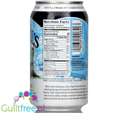 Virgil's Zero Sugar Free - Root Beer 12oz (355ml)
