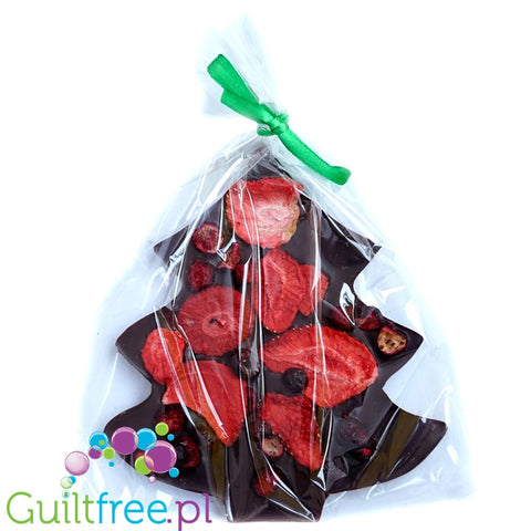 Santini Christmas - sugar free dark chocolate with almonds, sweetened with xylitol, 72% coca