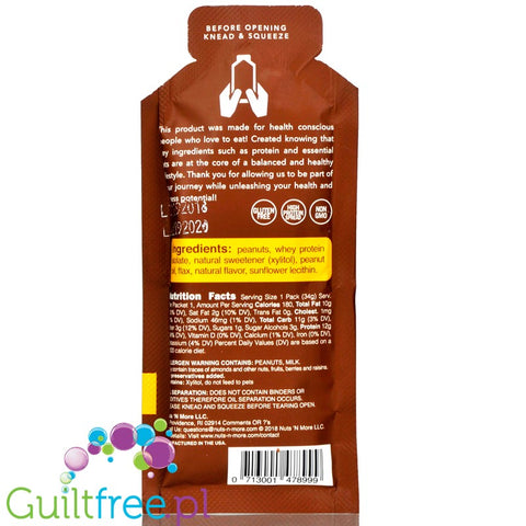 Nuts 'N More Toffee Crunch squeeze pack
