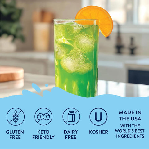 Jordan's Skinny Mixes TropiGal - syrop bez cukru do wody i napojów, smak Kiwi, Truskawka i Mango