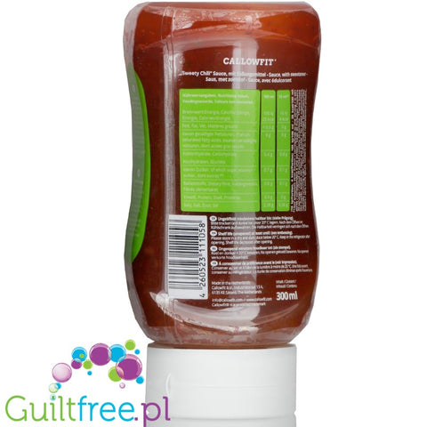 Callowfit Sauce Sweety Chilli 300ml - fat free, low carb, no aded sugar sauce