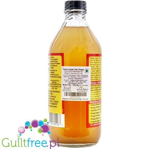 Bragg Organic Apple Cider Vinegar 473Ml