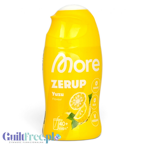 More Nutrition Zerup Yuzu na 8L - skoncentrowany syrop do wody bez cukru i kalorii