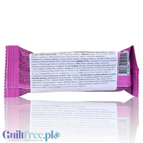 Fizi Guilty Pleasure Almond Coco - baton bez dodatku cukru z kokosem, migdałem i nadzieniem karmelowym