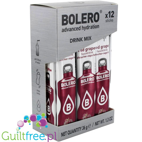 Bolero Drink Sticks Red Grape 12 x 3g