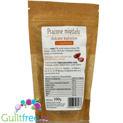 5 Przemian Roasted almonds with cinnamon sweetened with xylitol