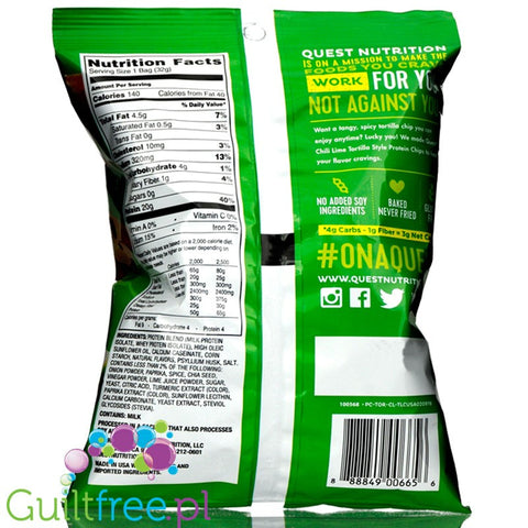 Quest Tortilla Chips, Chilli & Lime