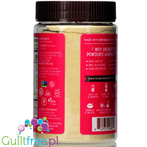 Barney Butter powdered defattd almond butter
