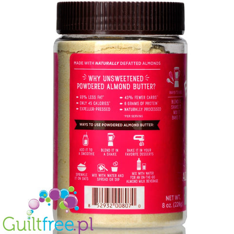 Barney Butter powdered defattd almond butter