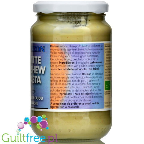 Horizon Bio white smooth cashew butter 100% nuts