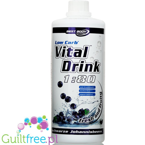Vital Drink Blackcurrant  sugar free concetrate with L-carnitine