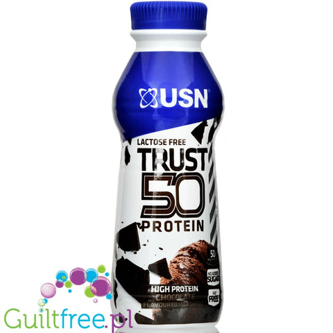 USN TRUST RTD Pure Protein Fuel  Chocolate - lactose & sugar free shake 50g protein