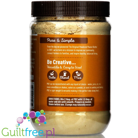 PB2 Powdered Peanut Butter - Blend for preparing peanut butter; roasted peanuts in 85% skimmed, powdered