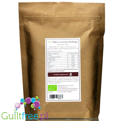 Grapolia organic highly defatted walnut flour