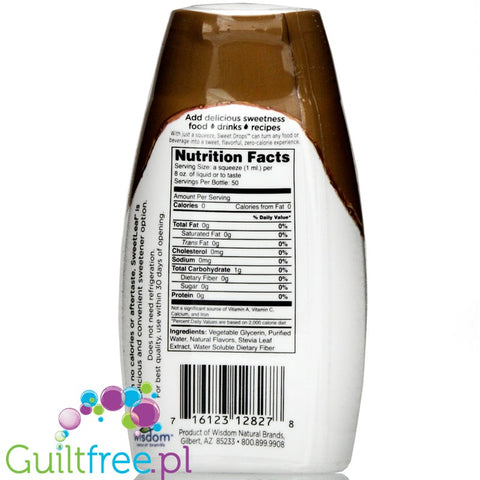 SweetLeaf Sweet Drops Stevia Sweetener, Coconut Flavored  (50 ml)