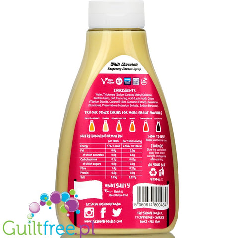 Skinny Food Zero Calorie White Chocolate Syrup, very thick