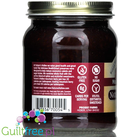 Nature's Hollow Sugar Free Jam, Mountain Berry 10 oz.