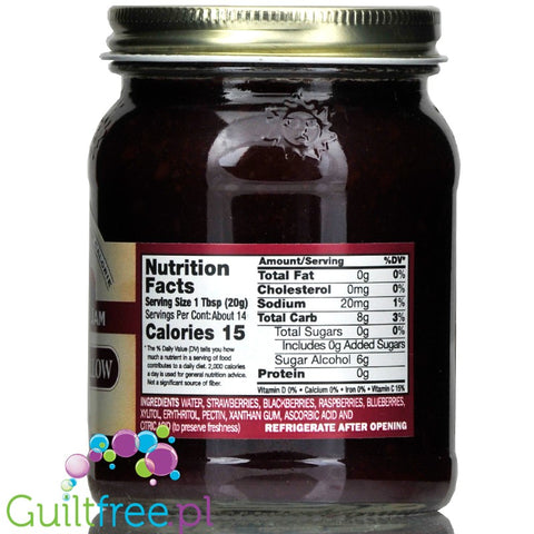 Nature's Hollow Sugar Free Jam, Mountain Berry 10 oz.