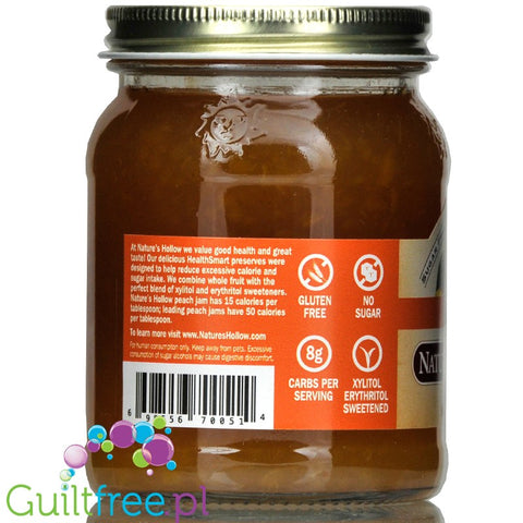 Nature's Hollow  Sugar Free Jam, Peach 10 oz.
