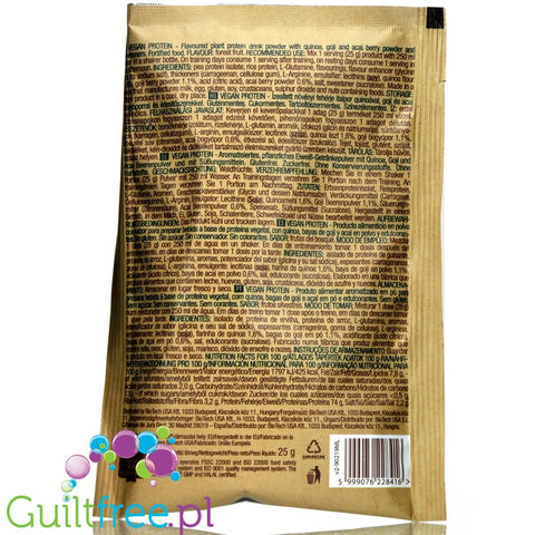 BioTech Vegan Protein Forrest Fruit - vegan protein powder with acai, goji & quinoa, sachet