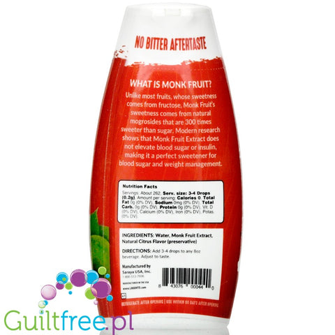 Lakanto Liquid Monk Fruit Extrac squeeze bottle