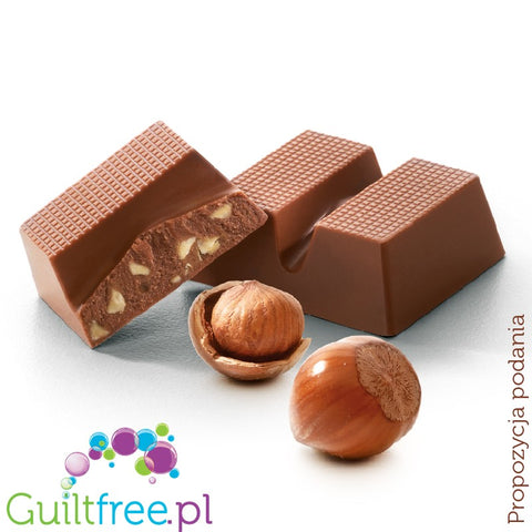 Cavalier Stevia no sugar added milk chocolate with hazelnuts