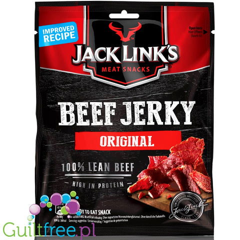 Jack Links Beef Jerky Original - dried slices of New Zealand beef in a mixture of original flavor