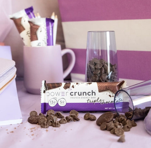 Power Crunch BNRG Triple Chocolate Stevia sweetend protein waffer